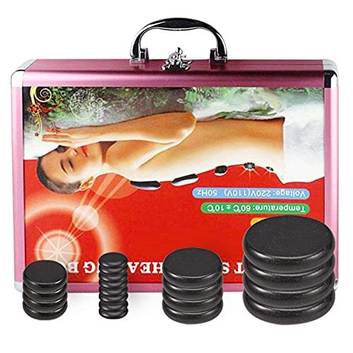 20 Pcs hot Stones for Massage with Warmer