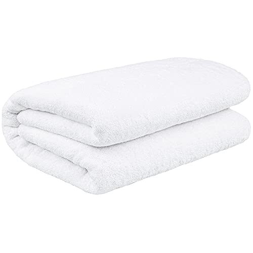 40×80 Inches Jumbo Size, Thick & Large 650 GSM Genuine Ringspun Cotton Bath Sheet