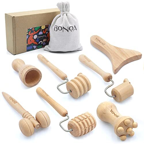 BONOA FACIAL Wood Therapy Massage tools
