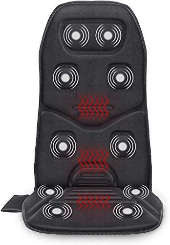 Comfier Massage Seat Cushion with Heat – 10 Vibration Motors Seat Warmer