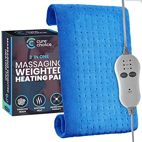 Cure Choice® 3 in 1 Weighted + Massage Large Heating Pad