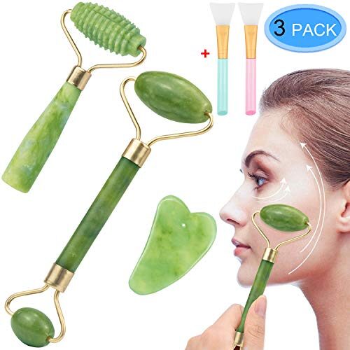 EAONE 5 in 1 Jade Roller Eyes Facial Massage Kit