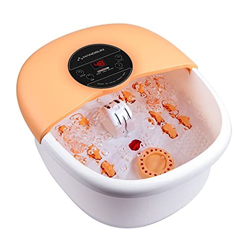 Hangsun Foot Spa Bath Massager with Heat Bubbles Massage