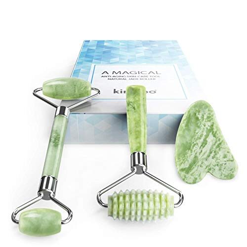 Kimkoo Jade Roller for Face-3 in 1 Kit