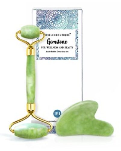 ROSELYNBOUTIQUE Jade Roller Gua Sha Facial Tools Set