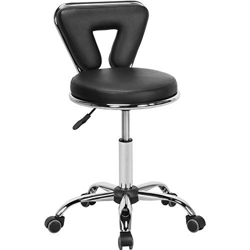 Yaheetech Rolling Swivel Salon Stool Chair
